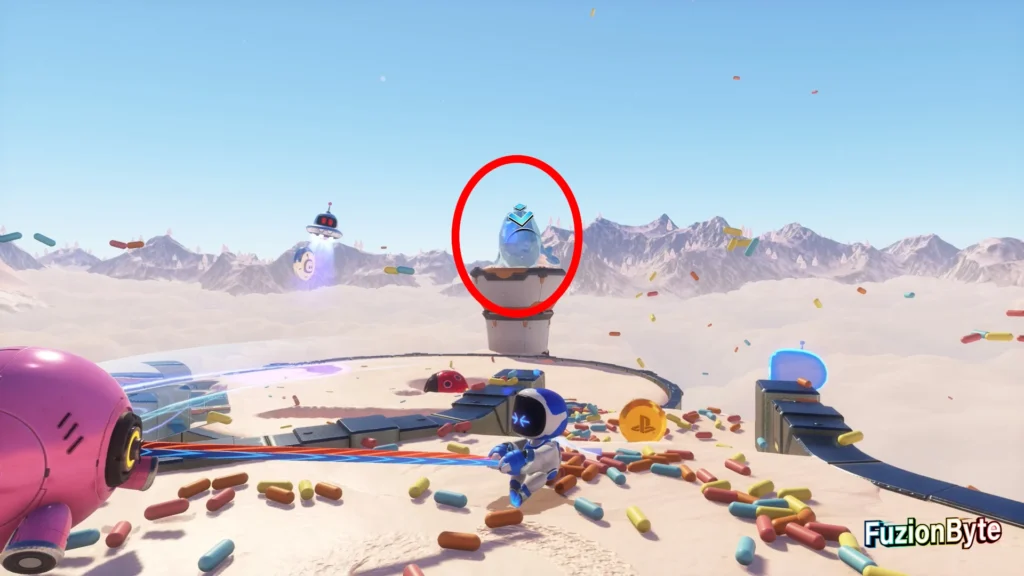 Astro Bot Lost Galaxy Funky Fungi Bot locations Throw the Pig at the Seal