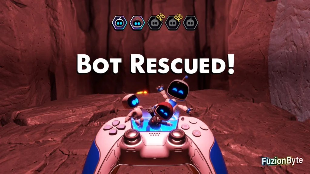Astro Bot Lost Galaxy Furnace Fever Bot locations Bot 2, Roguish Conduit Rescued