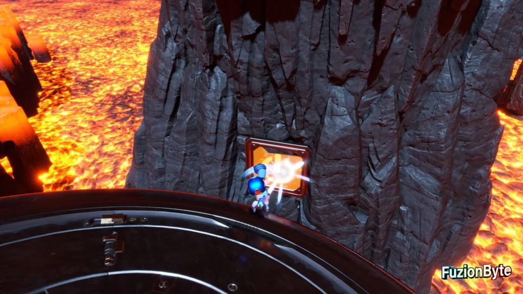 Astro Bot Lost Galaxy Furnace Fever Bot locations Bot 3, Neon Avenger Hit the button