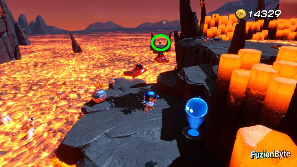 Astro Bot Lost Galaxy Furnace Fever Bot locations Bot 4, Electric Vigilante