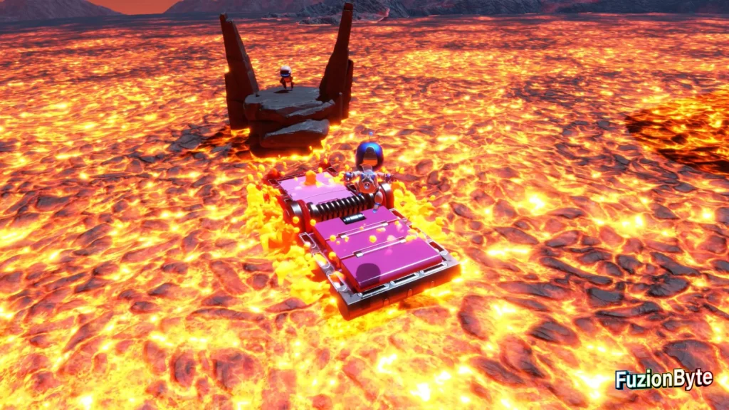 Astro Bot Lost Galaxy Furnace Fever Bot locations Bot 4, Electric Vigilante Jump across the Crocodile mouths