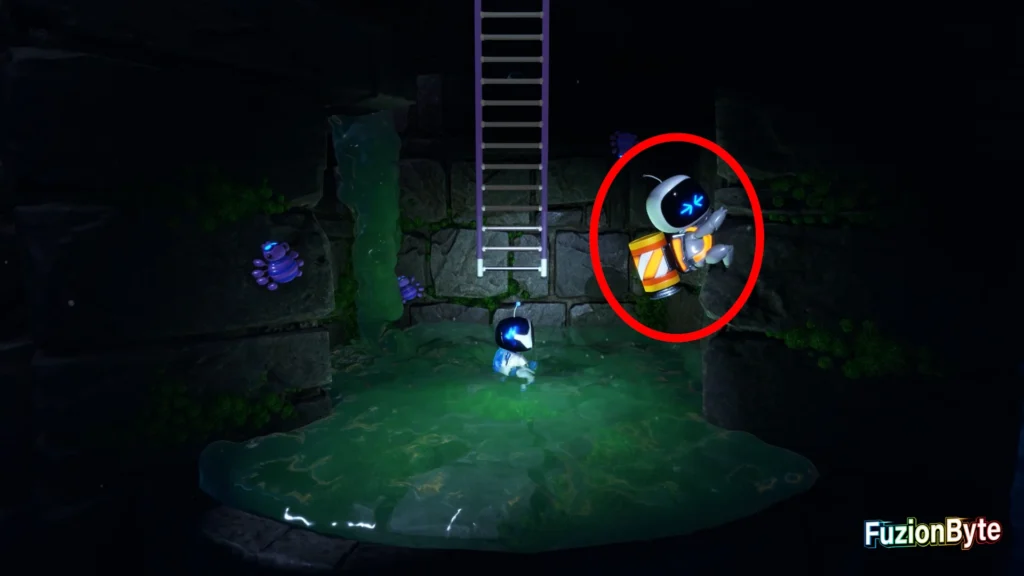 Astro Bot Lost Galaxy Ghouls and Bots Bot locations Bot 1 Location