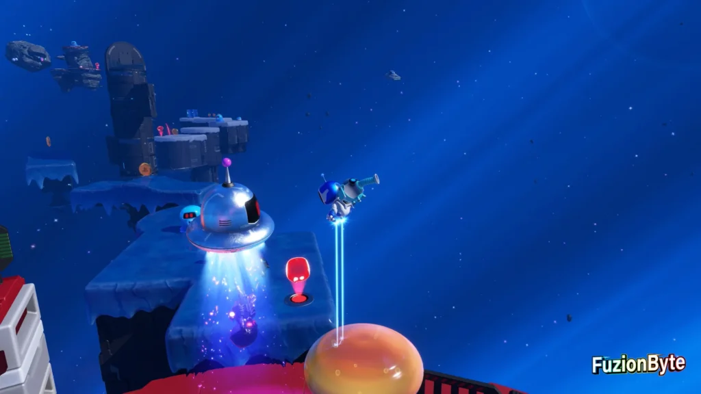 Astro Bot Lost Galaxy High Suction Hero Bot locations Bot 2, Militant Mutant Bounce up and hit the UFO