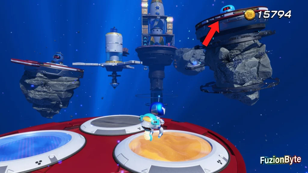 Astro Bot Lost Galaxy High Suction Hero Bot locations Bot 3, Independent Mutant Suck the Honey and bounce up