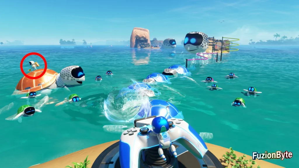 Astro Bot Lost Galaxy Turtles in Trash bot locations Bot 2 Location