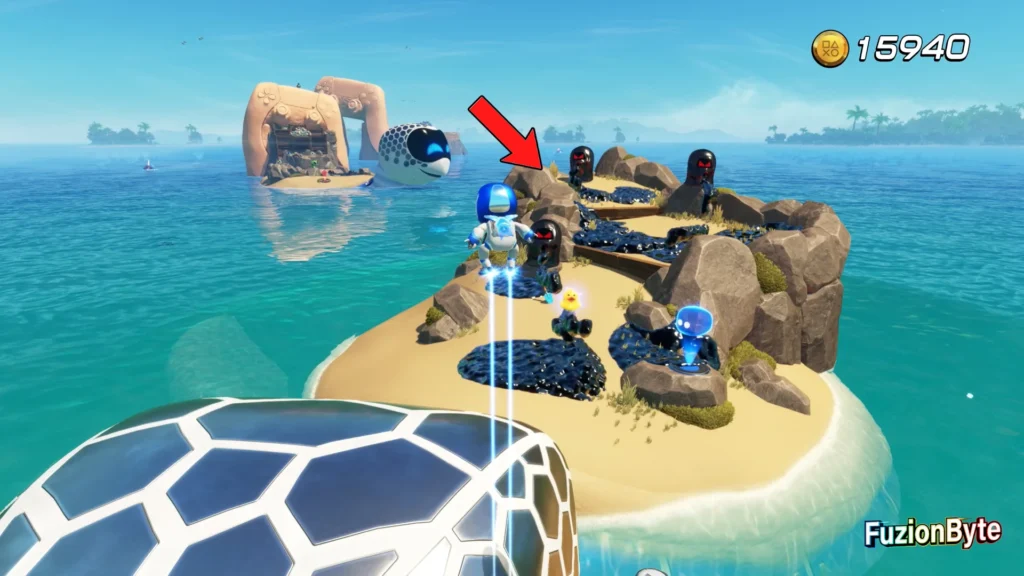 Astro Bot Lost Galaxy Turtles in Trash bot locations Bot 3