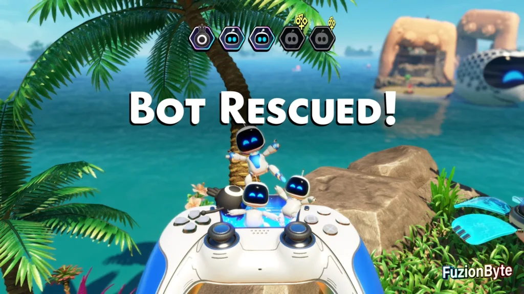Astro Bot Lost Galaxy Turtles in Trash bot locations Bot 3 Rescued