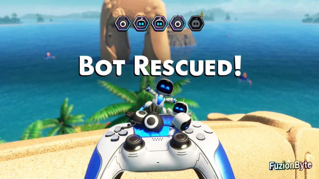 Astro Bot Lost Galaxy Turtles in Trash bot locations Bot 4, Tribal Warrior Rescued