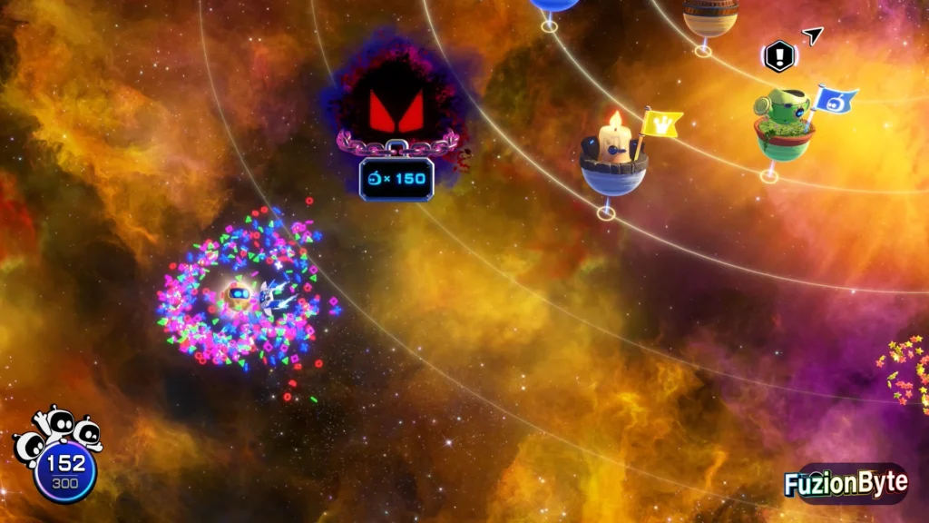 Astro Bot Lost Square Void Crash into the moon