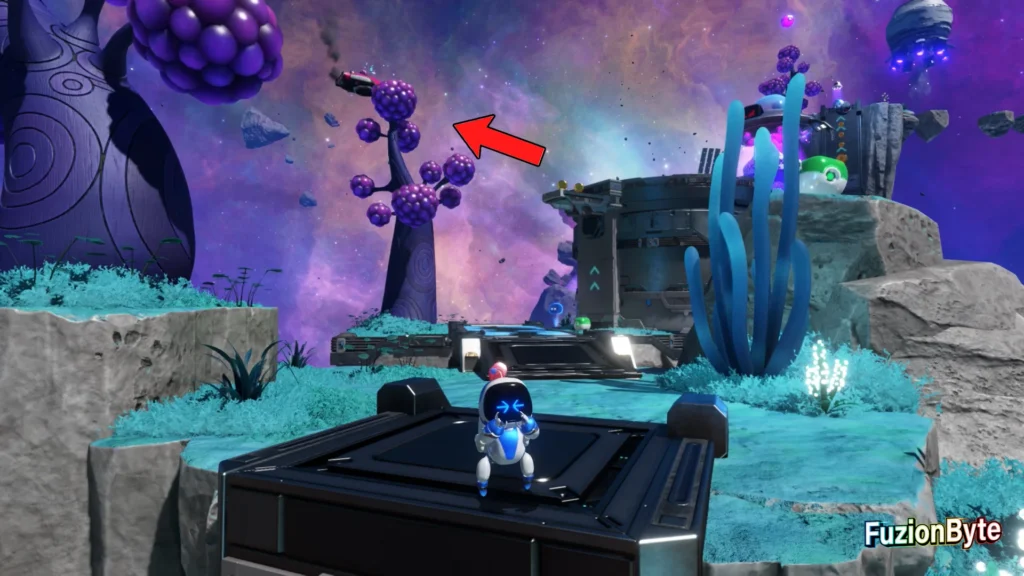 Astro Bot Orbital Blitz Bot Locations Bot 3, Speed Freak Mantle up and across