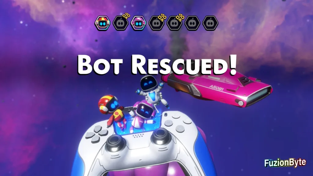 Astro Bot Orbital Blitz Bot Locations Bot 3, Speed Freak Rescued