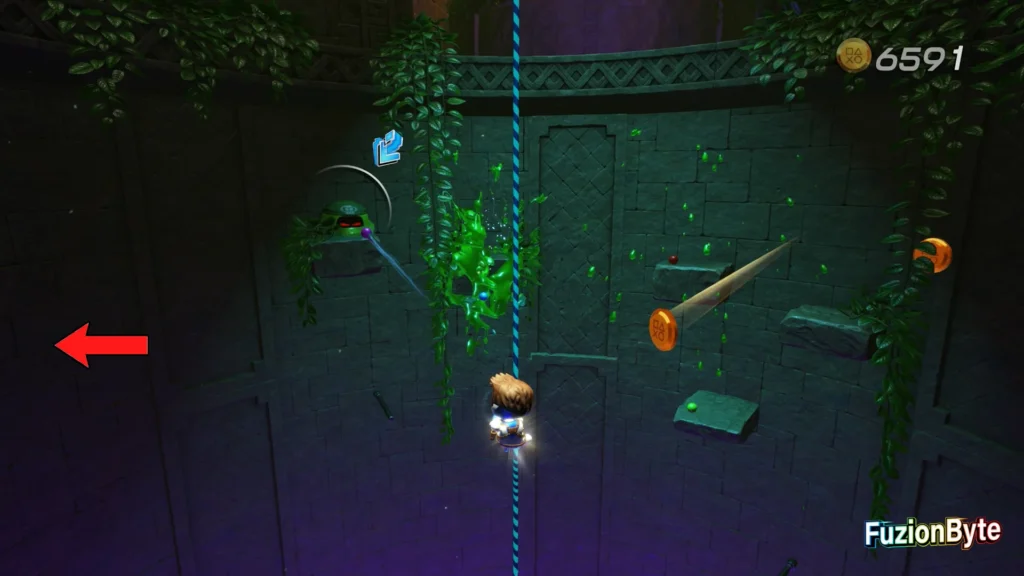 Astro Bot The Lost Eggacy trophy guide Egg Artefact 3 Defeat Slimes and Pan Camera round