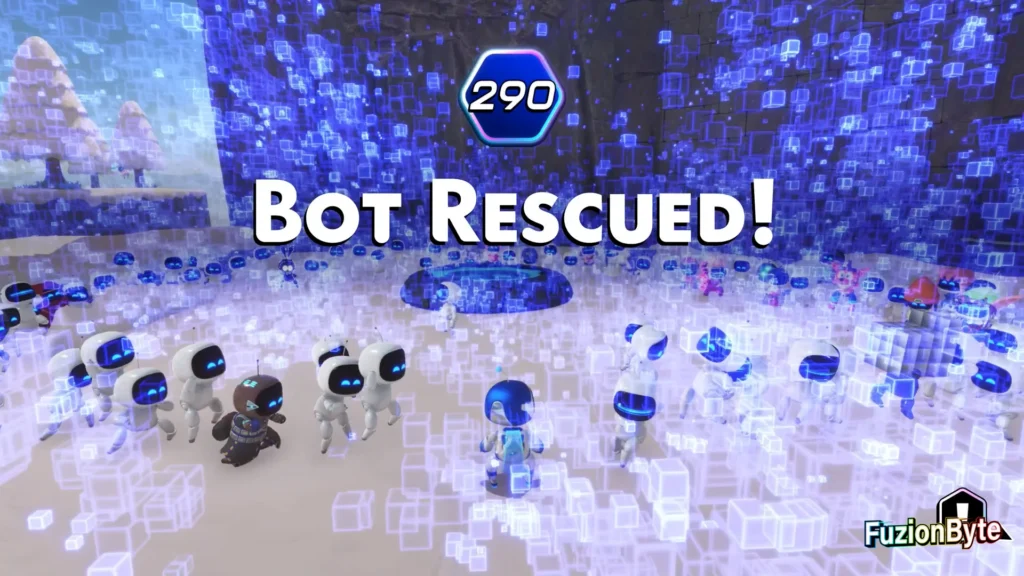 Astro Bot Crash Site Bot Locations Arctic Crash Site 4 Frozen Bots Rescued