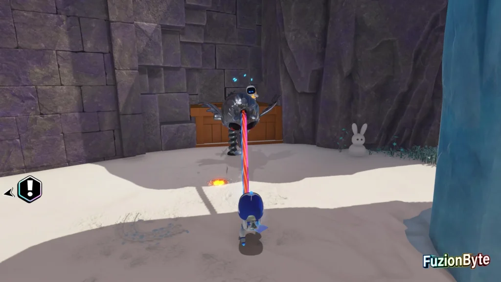 Astro Bot Crash Site Bot Locations Arctic Crash Site Bot on the Shelf Defeat the Bird