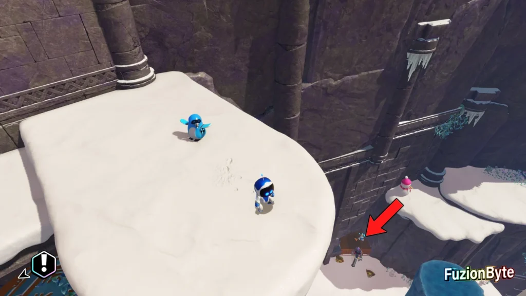 Astro Bot Crash Site Bot Locations Arctic Crash Site Bot on the Shelf Location
