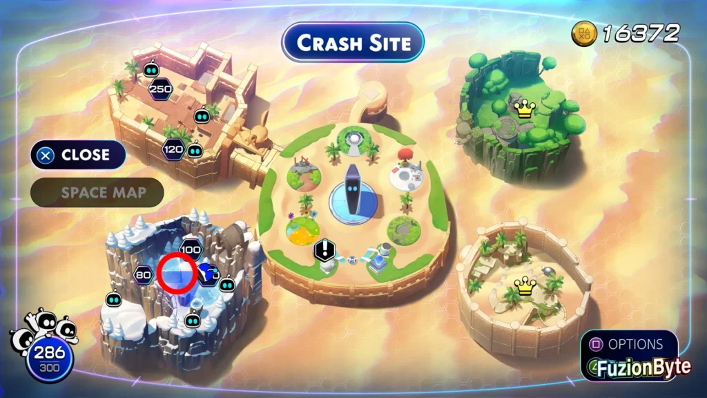 Astro Bot Crash Site Bot Locations Arctic Crash Site Urban Survivor Map