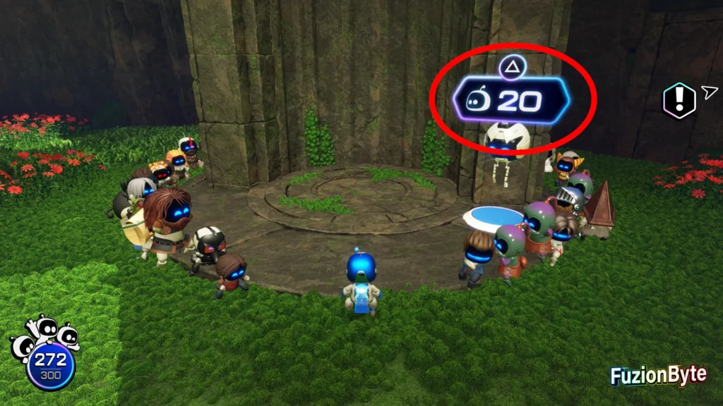 Astro Bot Crash Site Bot Locations Jungle Crash Site Celestial Painter Use 20 More Bots