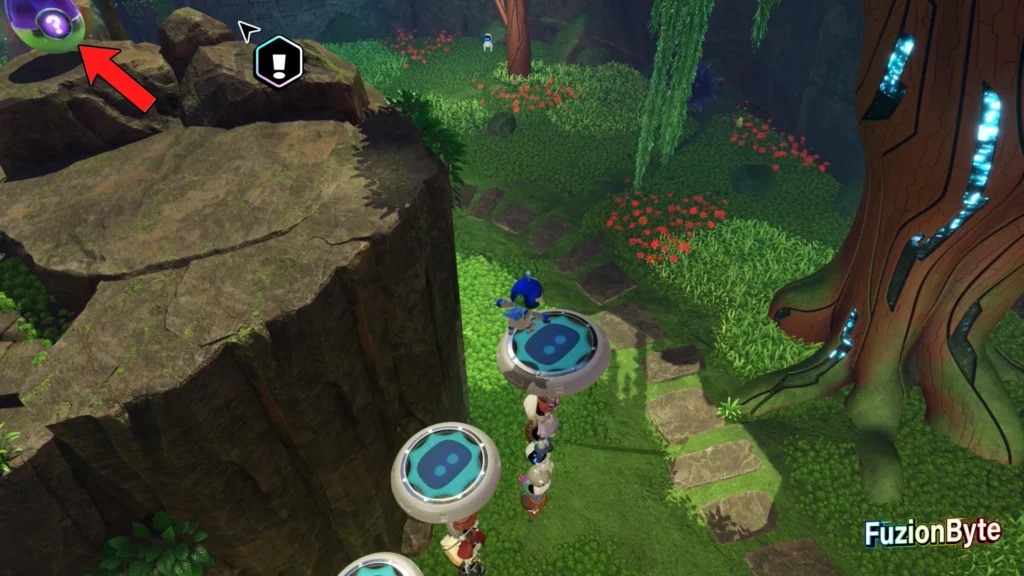 Astro Bot Crash Site Bot Locations Jungle Crash Site Fiery Artisan Bounce up and hit the egg