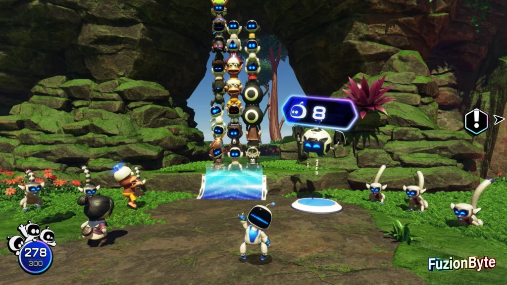 Astro Bot Crash Site Bot Locations Jungle Crash Site Trapped Bot Run up the wall