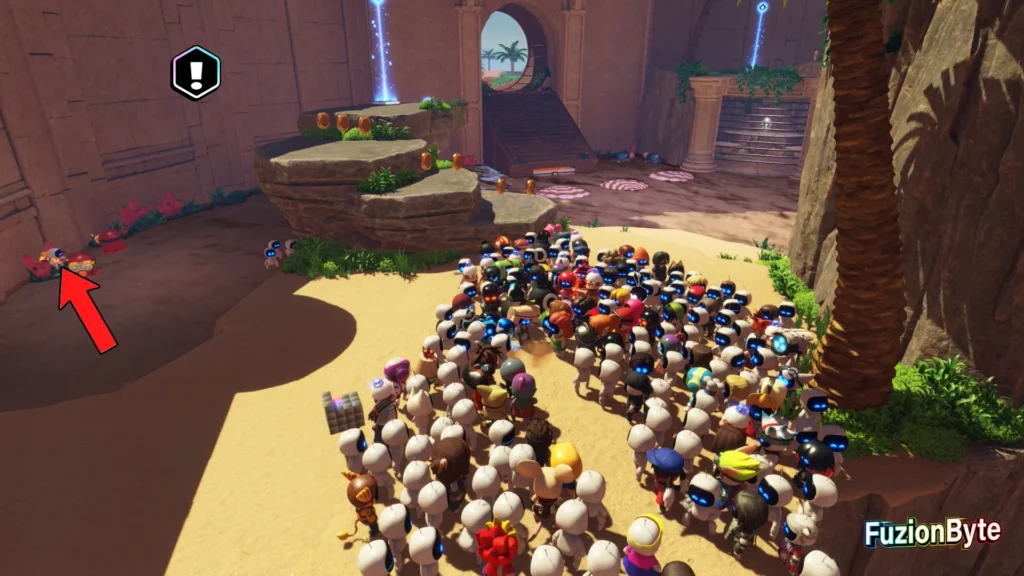 Astro Bot Crash Site Bot Locations Seaside Crash Site Guarded Bot Location