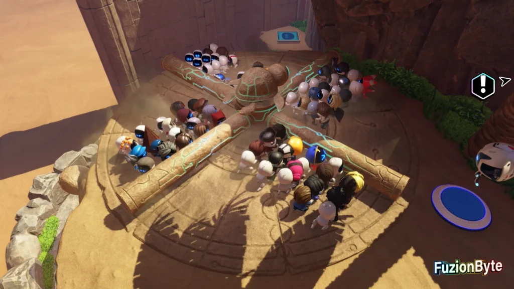 Astro Bot Crash Site Bot Locations Seaside Crash Site Robotic Sucker Spin the cog