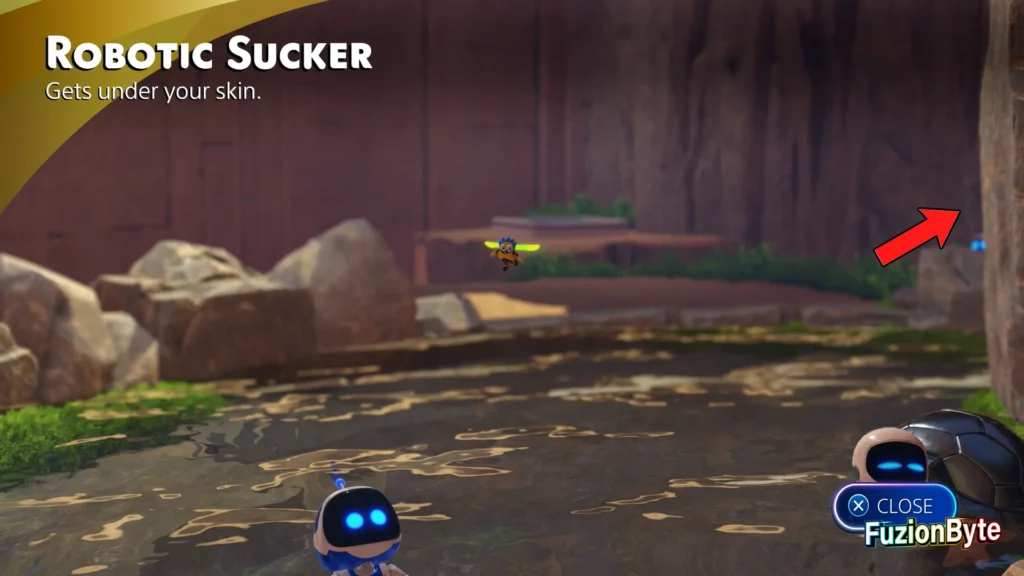 Astro Bot Crash Site Bot Locations Seaside Crash Site Stuck on the wall Location