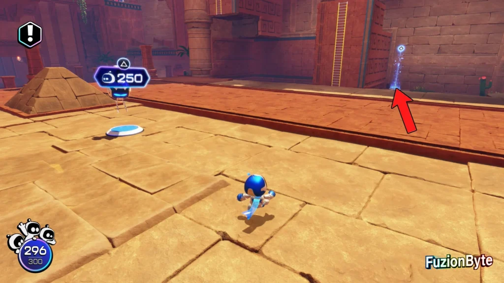 Astro Bot Crash Site Bot locations Egyptian Crash Site 4 Mines Bots Call the Bots