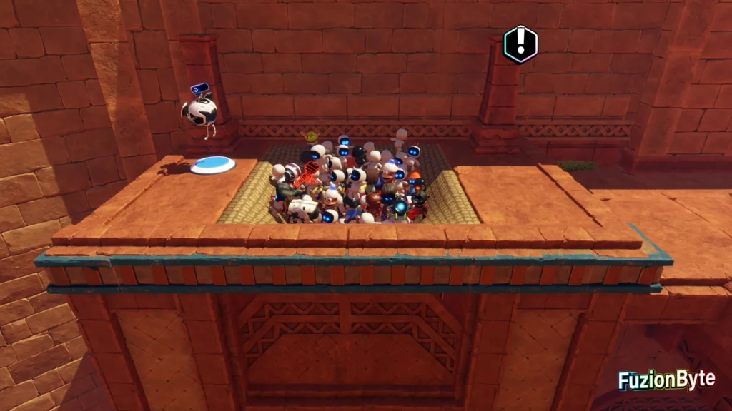 Astro Bot Crash Site Puzzle Pieces Egyptian Puzzle Piece Break through the cloth