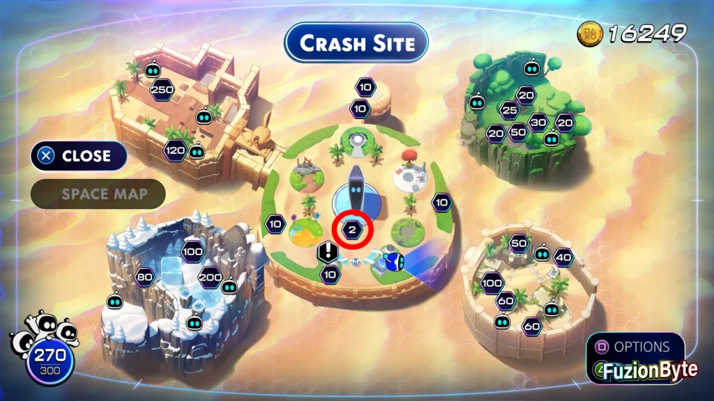 Astro Bot Crash Site Puzzle Pieces Main Crash Site Puzzle Piece 1 Map