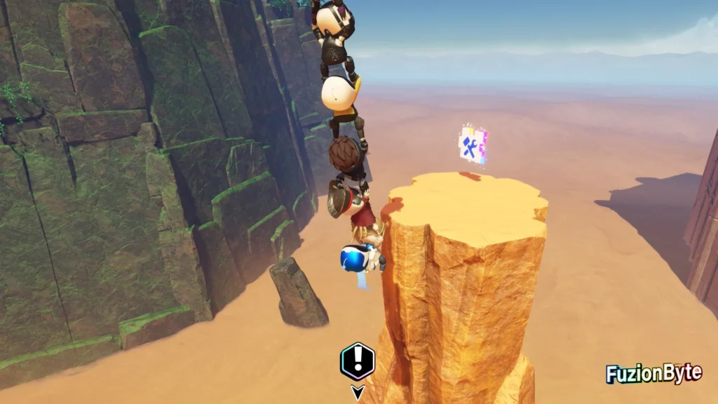 Astro Bot Crash Site Puzzle Pieces Main Crash Site Puzzle Piece 4 Ride the Bot-Chain across the chasm