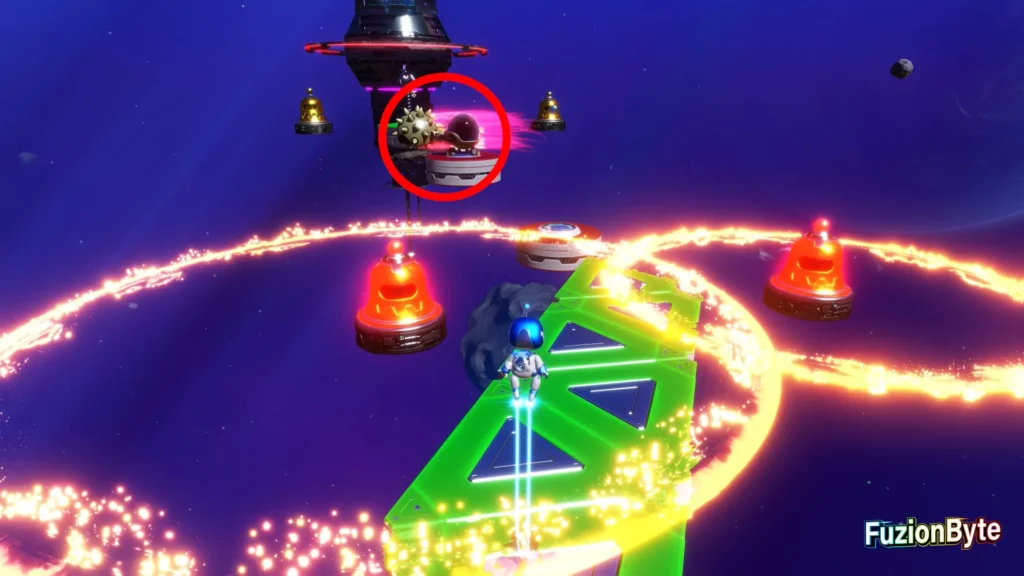 Astro Bot Great Master Challenge Avoid the Shockwaves and eliminate the Sentry