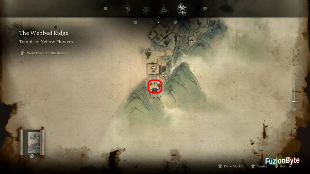 Black Myth Wukong Medicne Meal trophy guide The Webbed Ridge Celestial Nonary Pill Map