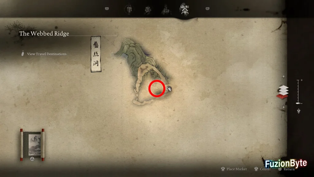 Black Myth Wukong Scenic Seeker trophy guide Cave Depths, Lower Hollow Map