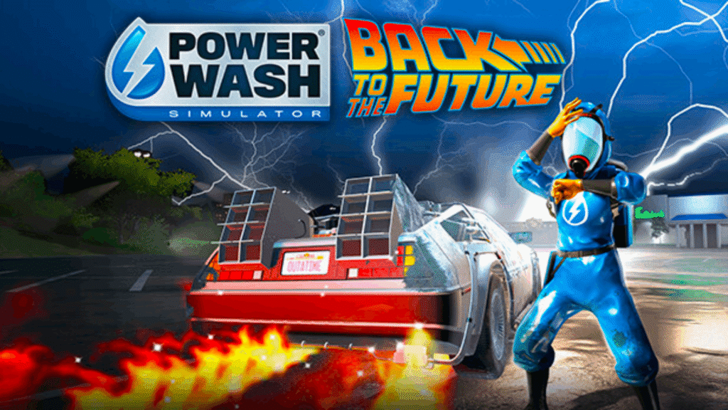 Powerwash Simulator Back to the Future DLC