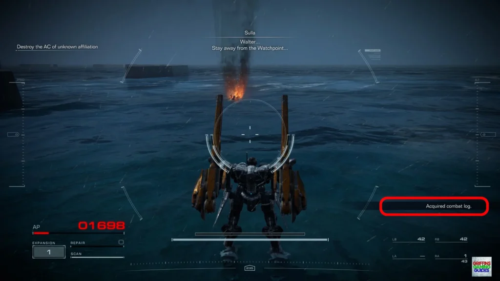 Armored Core 6 Chapter 1 Combat Logs Sulla Combat Log