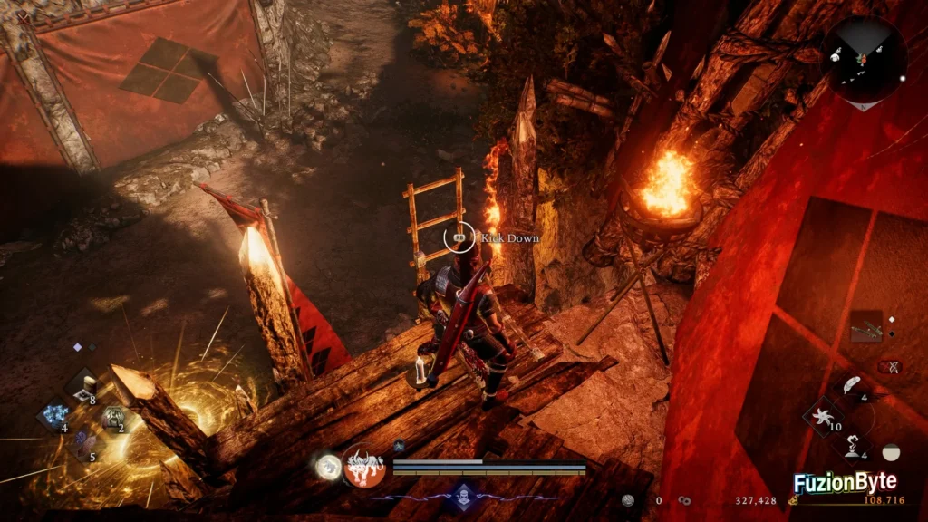 NIOH 3 Fiery Invasion main mission Kick the Ladder
