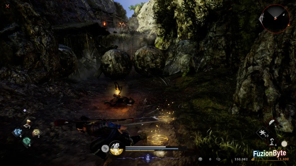 NIOH 3 Mirage Fortress main mission Avoid the boulders